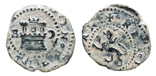 512   -  Felipe II (1556-1598). 2 maravedís. Burgos. (Jarabo-Sanahuja-A18)