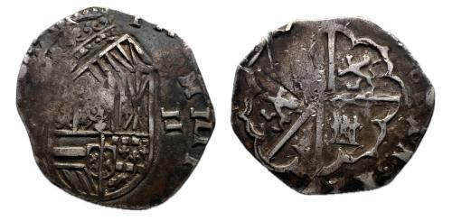 515 - Felipe II (1556-1598). 2 reales. (Granada). (M). Jarabo-Sanahuja