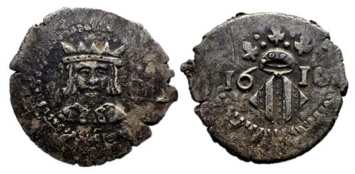 525   -  Felipe III (1598-1621). Dieciocheno. 1610. Valencia. (Cal-561).