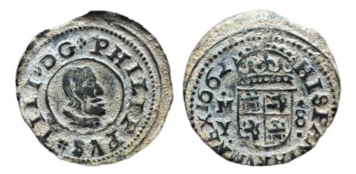 540 - Felipe IV (1621-1665). 8 maravedís. 1662. Madrid. Y