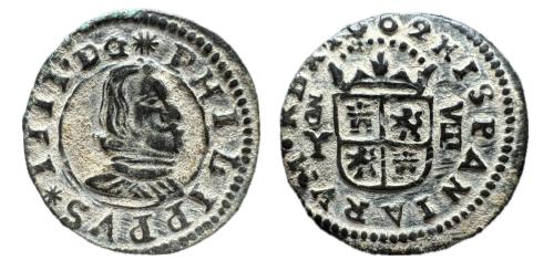 541 - Felipe IV (1621-1665). 8 maravedís. 1662. Madrid. Y. (Jarabo-Sanahuja-M326).