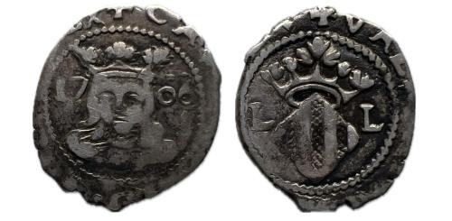 570 - Carlos III, Pretendiente (1701-1714). Dieciocheno. 1706. Valencia. (Cal-24)