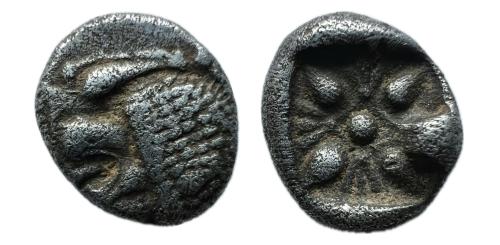 58   -  Dóbolo. Miletos.  600-500 a.C. (SNG Kayhan 476-81).