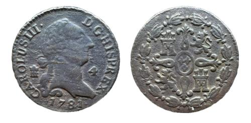 585   -  Carlos III (1759-1788). 4 maravedís. 1781