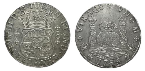 587   -  Carlos III (1759-1788). 8 reales. 1766. México. MF. (Cal-1090).