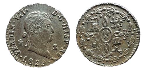 612   -  Fernando VII (1808-1833). 2 maravedís. 1829. Segovia