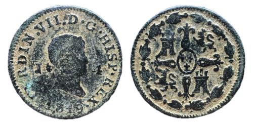613   -  Fernando VII (1808-1833). 4 maravedís. 1819