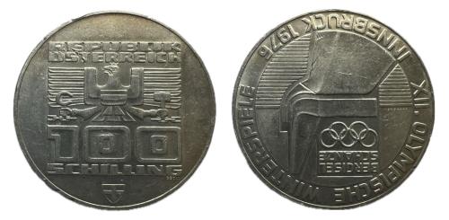 635   -  Austria. 100 Schilling. 1976. AR. (Km-2929).
