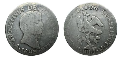 653   -  México. Agustín de Iturbide. 2 reales. 1823.