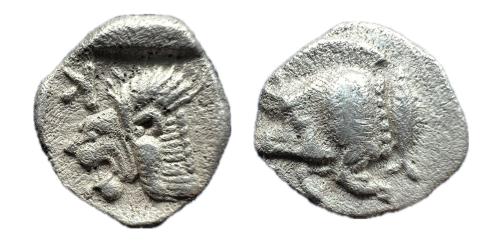 11 - Mysia. Kyzikos. Óbolo. 450-400 a.C. (SNG BnF-380/84). (Von Fritze-II 15).