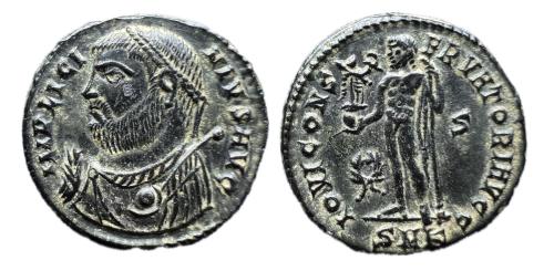 128   -  Licinio I, 308-324. Follis (RIC 9), Cícico.