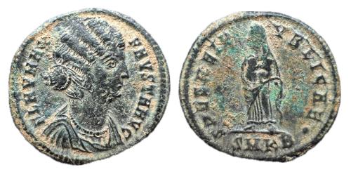 132   -  Helena. Follis. 324-325 d.C. Cyzicus. (Ric-VII 39). (LRBC-1176).