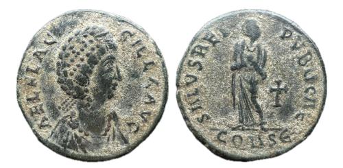 136   -  Aelia Flacilla. Follis. 353-386 d.C. Heraclea. (RIC IX 82).