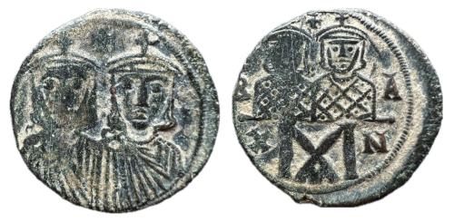 138   -  León IV el Jázaro, con Constantino VI. follis  775-780 d.c ( Sear 1586.)