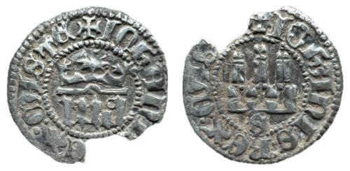 147   -  Reino de Castilla y León. Juan I (1379-1390). 1/6 de real. Sevilla.