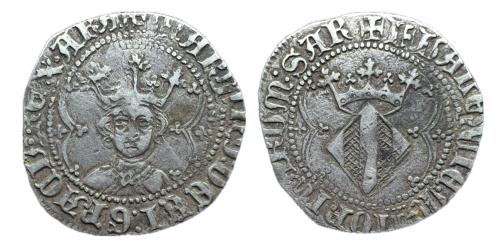 149   -  Corona de Aragón. Martín I (1396-1410). 1 real. Valencia. (Cru-527.1).