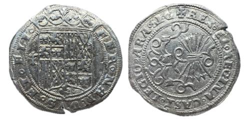 155   -  Fernando e Isabel (1474-1504). 1 real. Sevilla. (Cal 2008-374). (Lf-F6.5.7)