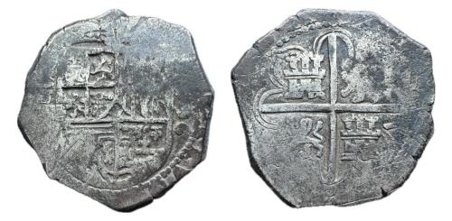 164   -  Felipe II (1556-1598). 4 reales. 1596. Sevilla. (B). (Cal-590).