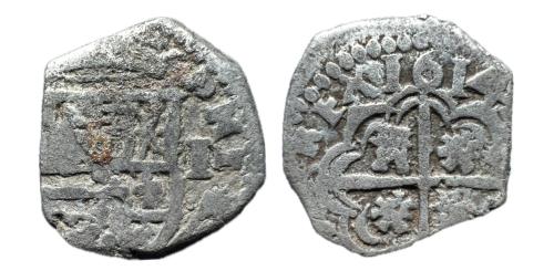 167   -  Felipe III (1598-1621). 1 real. 1614. Granada. M. (Cal-34A). (Jarabo-Sanahuja no cita)