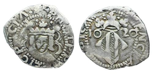 177   -  Felipe III (1598-1621). Dieciocheno. 1620. Valencia. (Francisco Macías Serrano C).