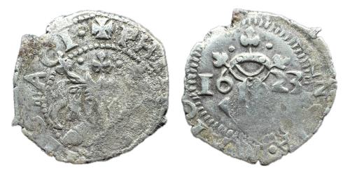195   -  Felipe IV (1621-1665). Dieciocheno. 1623. Valencia. (Francisco Macías Serrano B)