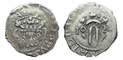 198 - Felipe IV (1621-1665). Dieciocheno. 1624. Valencia. (Francisco Macías Serrano A1).
