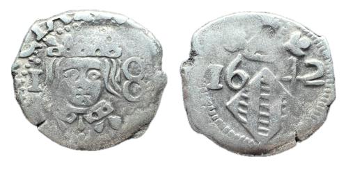 201   -  Felipe IV (1621-1665). Dieciocheno. 1642. Valencia. (Francisco Macías Serrano A2a).