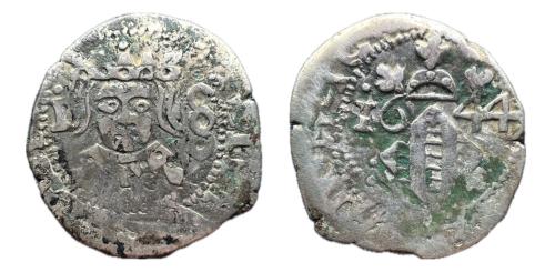 204 - Felipe IV (1621-1665). Dieciocheno. 1644. Valencia. (Francisco Macías Serrano A2).