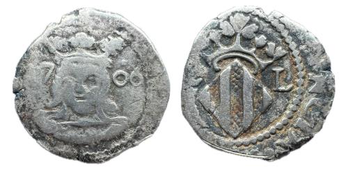 221 - Carlos III, Pretendiente (1701-1714). Dieciocheno. 1706. Valencia. (Francisco Macías Serrano A)