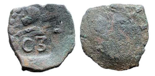 223   -  Carlos III, Pretendiente (1701-1714). Dinero. Valencia. (Cru.C.G. 5012)