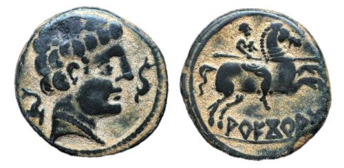 24   -  Areikoratikos-Arekoratas. As. 150-20 a.C. Ágreda (Soria). (Abh-116).(MIB 1777 | 102/25a).