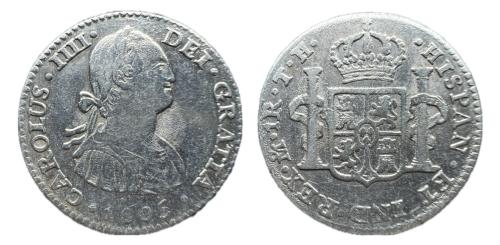 242   -  Carlos IV (1788-1808). 1 real. 1805. México. TH.