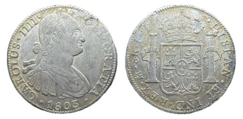 246   -  Carlos IV (1788-1808). 8 reales. 1803. México. FM