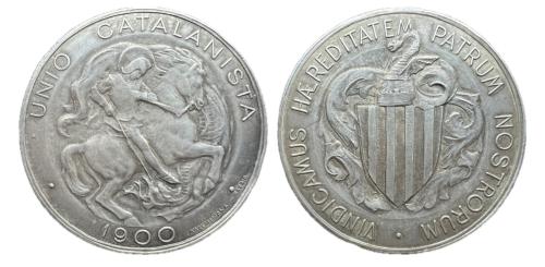 253   -  Alfonso XIII (1886-1931). 5 pesetas. 1900. Unión Catalanista.