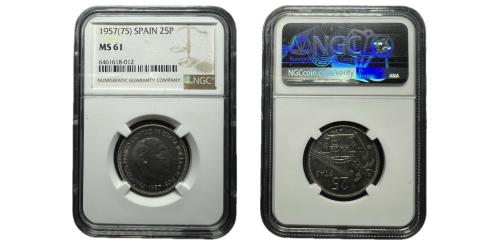 270   -  Estado español (1936-1975). 25 Pesetas. 1957 (75). Madrid.