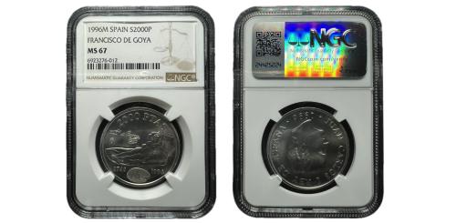285   -  Juan Carlos I. 2000 pesetas. 1996.  Bicentenario de Goya.