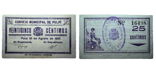 305   -  Almería. Pulpi. 25cts. (RGH. 4412). E. EBC