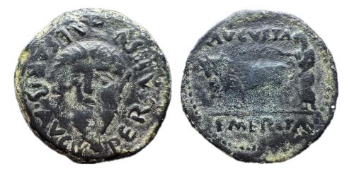 32 - Emerita Augusta. Época de Augusto. As. 22 a.C.-14 d.C. Mérida (Badajoz)