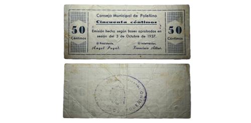 324   -  Huesca. Poleñino. 50cts. (RGH, 4224). R. MBC-.