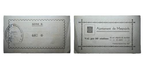 331   -  Tarragona. Maspujols. 50cts. (RGH. 8629). RRR