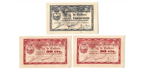 335   -  Valencia. Cullera. 50cts(2) y 1pta. (RGH. 2171/72). E.