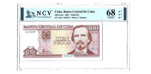 379   -  Cuba. 100 Pesos. 2001.