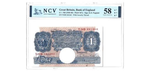 382   -  Inglaterra. 1 Libra. 1940-48.