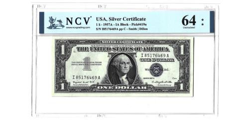 387   -  EEUU. 1$. 1957A.