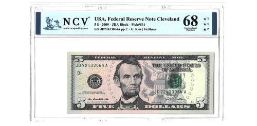 390   -  EEUU. 5$. 2009.