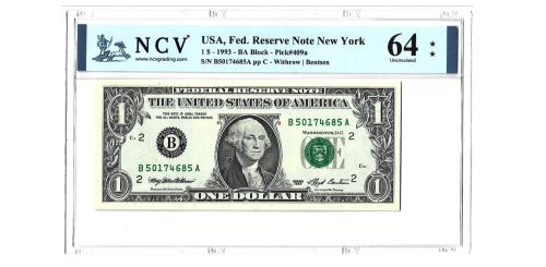 396   -  EEUU. 1$. 1993.