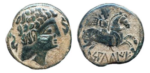 49   -  Salduie. As. 120-30 a.C. Zaragoza. (Abh-306). (MIB-77/3b). (Acip-1515 var.)