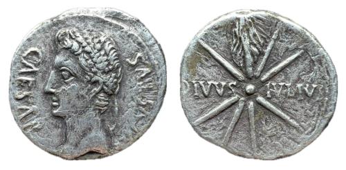 58   -  Augusto. Denario. 19-18 a.C. César Augusta (Zaragoza). (Ffc-76). (Ric-37b). (Cal-703)