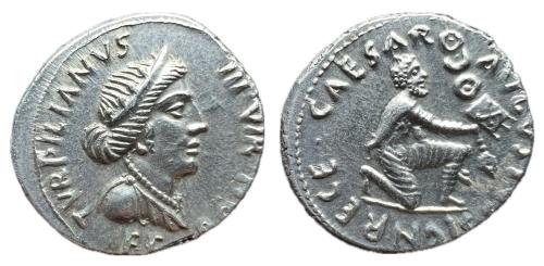 61   -  Augusto. P. Petronius Turpilianus. Denario. 19 a.C. Roma. (Ffc-304). (Ric-288). (Cal-1080).