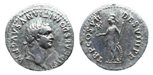 78   -  Domiciano. 81-96 d. C. Denario.Roma (RIC 60 (R2, citando ANS). Cohen 565).